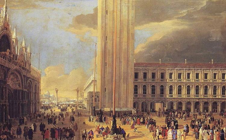 Luca Carlevarijs St. Mark's Square with Charlatans China oil painting art